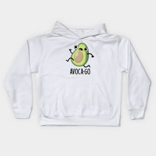 Avoca-go Cute Avocado PUn Kids Hoodie